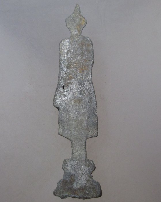 พระกุรวัดราชบูรณะ อยุธยา เนื้อชินเงิน ปางห้ามญาติ