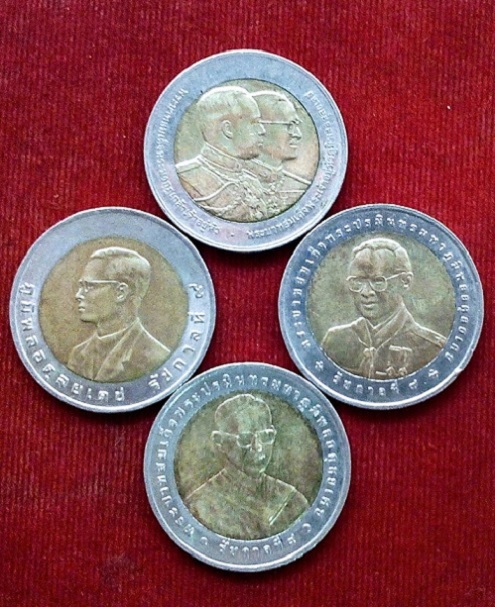 เหรียญในหลวง 10บาท 90ปีวชิรพยาบาล,เอเชียนเกมส์'13,ชุมนุมลูกเสือ,50ปีเทคนิคการแพทย์...เคาะเดียวแดง...