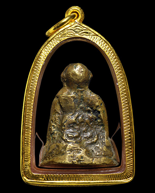 รูปหล่อออกวัดคอกหมู หลวงพ่อจง วัดหน้าต่างนอก จ.อยุธยา สวยสวย+เลี่ยมทอง+บัตรรับรองครับ