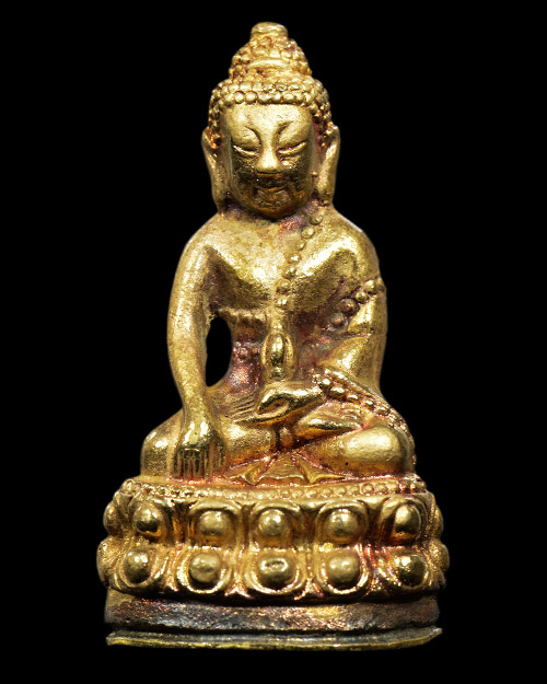 พระกริ่ง หลวงปู่คำพันธ์ โฆสปัญโญ วัดธาตุมหาชัย จ.นครพนม เนื้อทองเหลือง