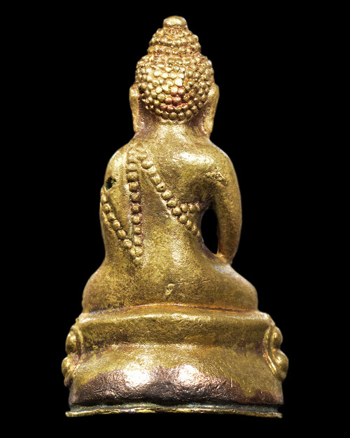 พระกริ่ง หลวงปู่คำพันธ์ โฆสปัญโญ วัดธาตุมหาชัย จ.นครพนม เนื้อทองเหลือง