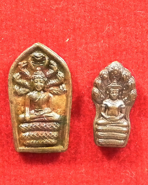 พระปรกใบมะขาม หลวงปู่อ่อนสา สุขกาโร