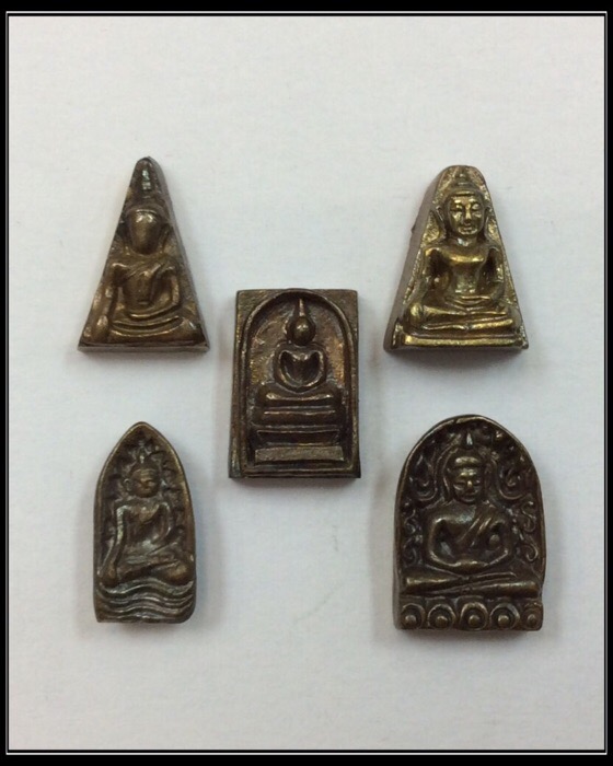 ชุดพระเบญจภาคี รุ่นเศรษฐีนางพญา เนื้อระฆังโบราณ วัดนางพญา มีโค๊ด กล่องเดิม