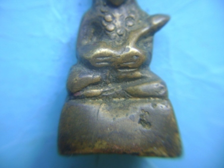 กริ่งฤาษีก้นเลขหนื่ง ล.พ.เงิน วัดบางคลาน เนื้อทองผสม ปี 2460