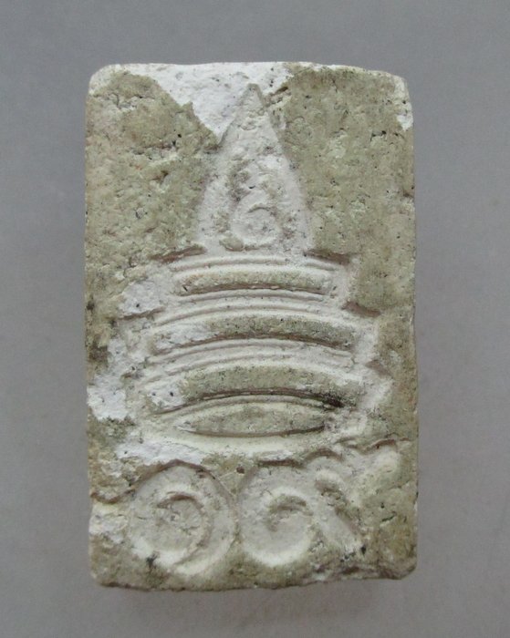 พระสมเด็จคะแนน หลังฉัตรหลังอุ ๑๙ พระสมเด็จญาณสังวรฯ วัดบวรนิเวศวิหาร