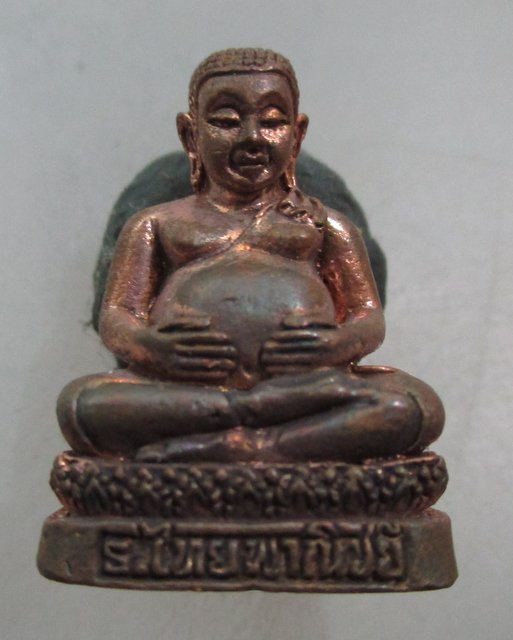 รูปหล่อพระสังกัจจายน์ ธนาคารไทยพาณิชย์ ปลุกเสกโดย ครูบาดวงดี สร้างปี ๕๐