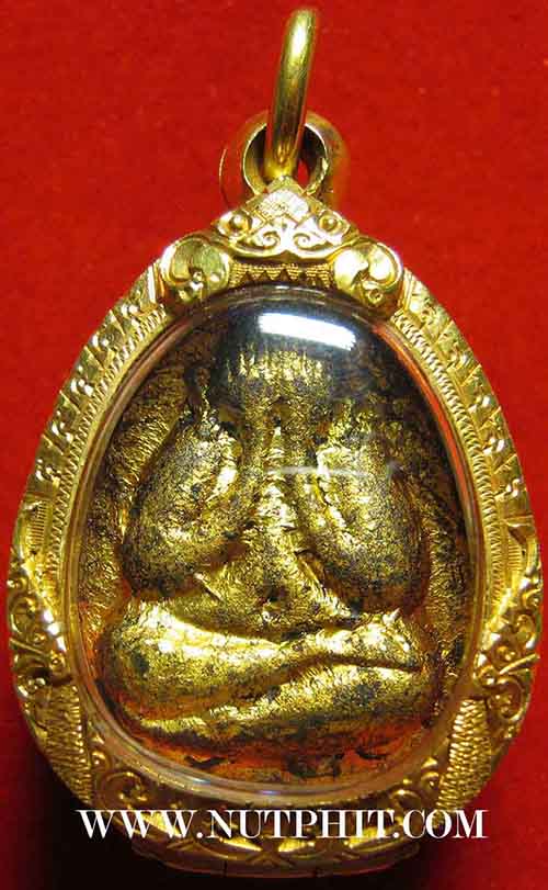 1 ใน 900 พระปิดตา หลังเต่า ลป.โต๊ะ วัดประดู่ฉิมพลี+ตลับทองคำ+บัตรรับรองพระแท้*148
