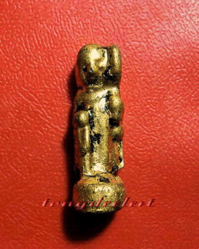 พระสีวลีเนื้อครั่งพุทราลงรักปิดทอง พระเก่าศิลปะมอญพม่า ขนาดห้อยคอ สวยมากค่ะ