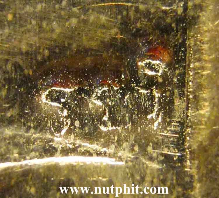 **แผ่นปั๊มเล็ก ลพ.เกษม เขมโก สำนักสุสานไตรลักษณ์ ลำปาง เนื้อทองแดงโบราณ*153