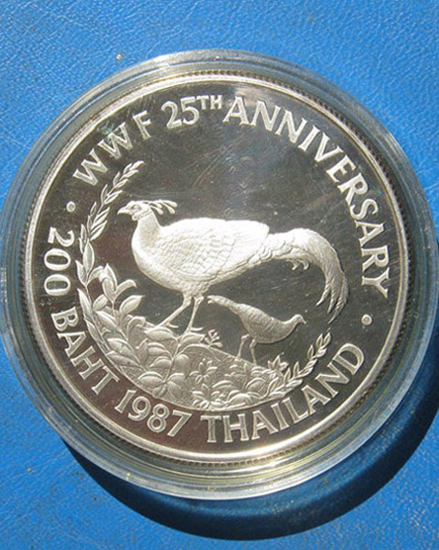 เหรียญ W W F 25th ANNIVERSARY 1987 THAILAND