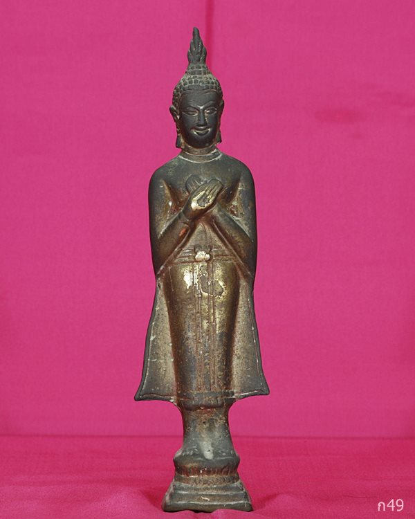 พระบูชาปางรำพึง สูง 8.5 นิ้ว หล่อดินไทย