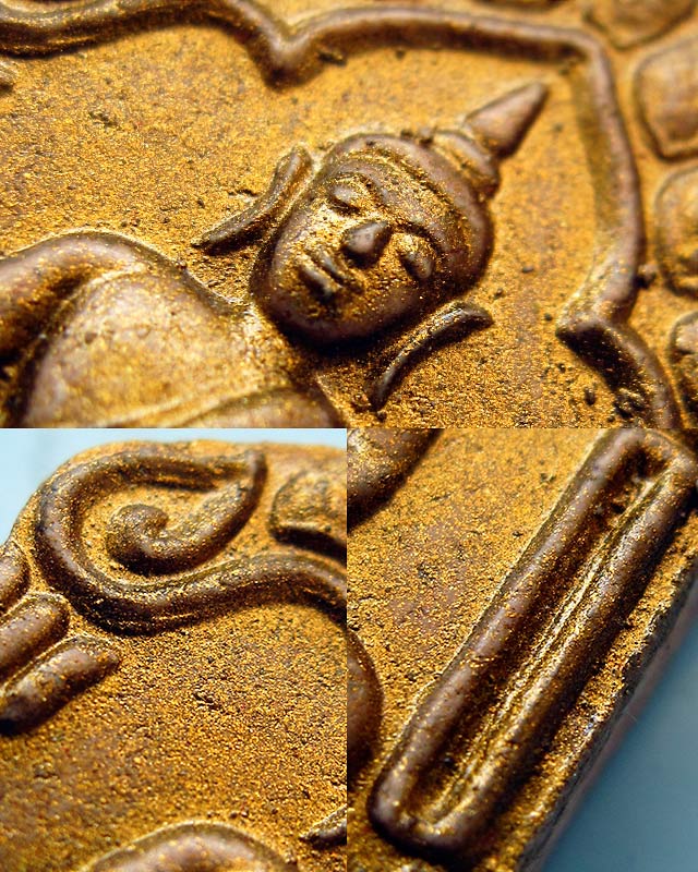 ขุนแผนผ้าป่า ปี 2546 เนื้อชมพู ตะกรุดเงินคู่ ทาทองเดิม หลวงพ่อสาคร มนุญโญ วัดหนองกรับ จ.ระยอง