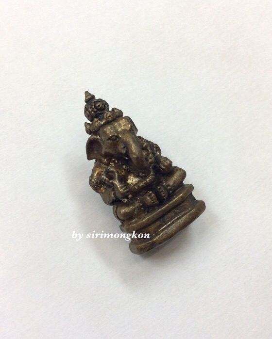 พระพิฆเนศ รุ่น100ปี พระราชวังสนามจันทร์ ปี50 เนื้อทองแดงรมดำ กล่องเดิม สำนักพระราชวังจัดสร้าง #1 