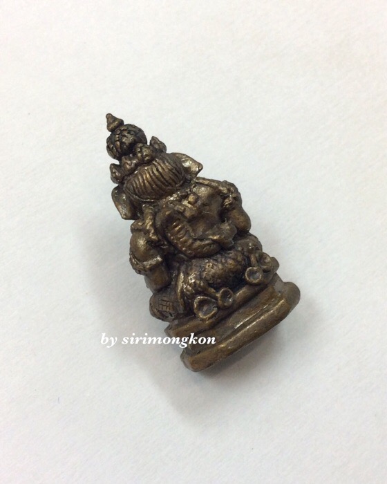 พระพิฆเนศ รุ่น100ปี พระราชวังสนามจันทร์ ปี50 เนื้อทองแดงรมดำ กล่องเดิม สำนักพระราชวังจัดสร้าง #1 