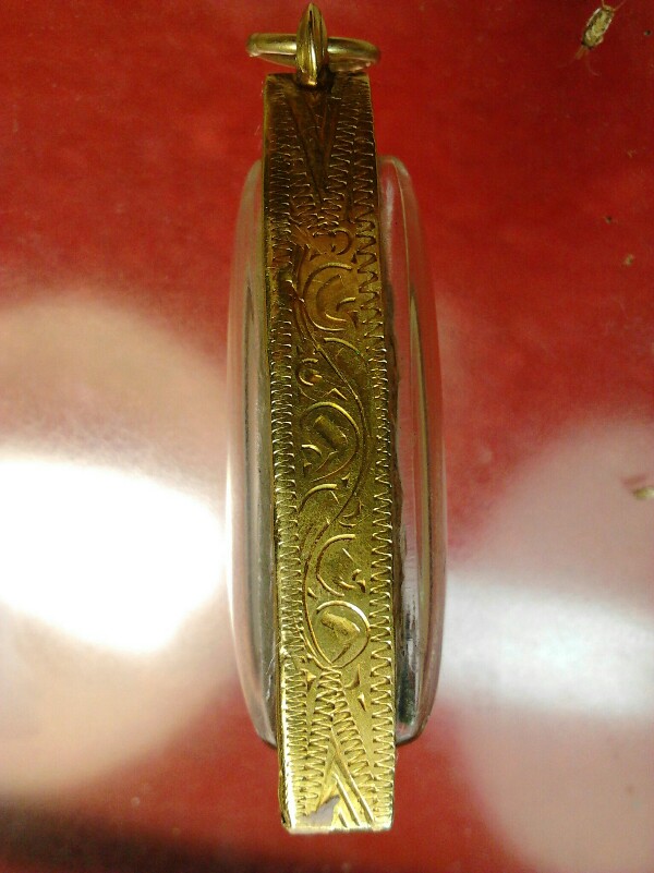 หลวงพ่อโสธร 80ปีกรมตำรวจ เนื้อเงินพ่นทรายเลี่ยมทองแท้