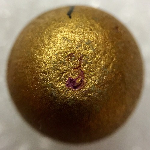 WP1 ลูกอมเมตตามหานิยมโค๊ท 3 จารมือ สร้าง 999 ลูก ปี 54 เนื้อว่านดอกทองผสมผงพรายกุมาร พร้อมซองเดิม