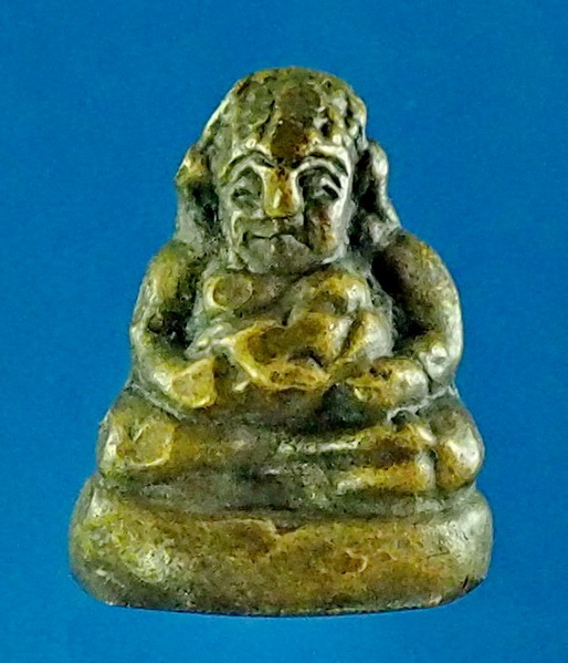 พระสังกัจจายน์หล่อโบราณ พิมพ์พุ่งป่อง หลวงพ่อเปรื่อง วัดบางคลาน จังหวัดพิจิตร