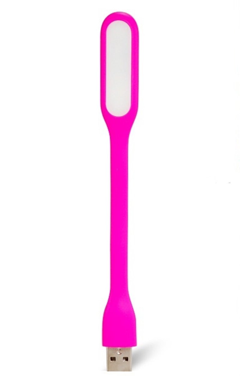 โล็ะสต็อกถูกๆ เคาะเดียว (180บาท) LED แบบพกพา USB - สีชมพู่ (ชุด 6 แพค)