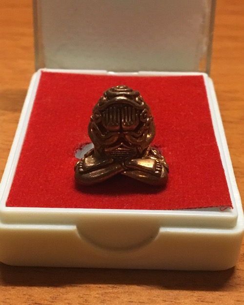 พระปิดตายันต์ยุ่งอุตโม หลวงพ่อสาคร เนื้อทองแดง เลข ๕๒๕