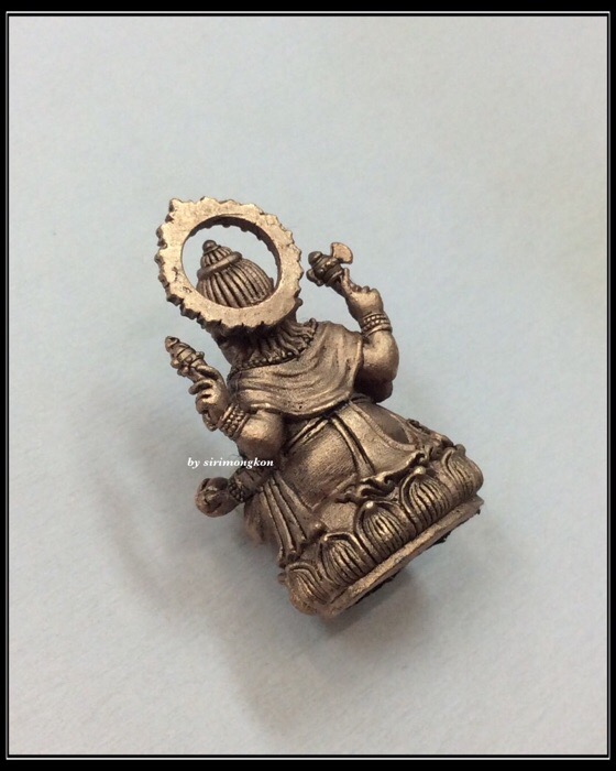 พระพิฆเนศ อุดกริ่ง รุ่นสิริมงคล มหาเทพ วัดแก้วแจ่มฟ้า ปี56 เนื้อซาติน มีโค๊ด กล่องเดิม