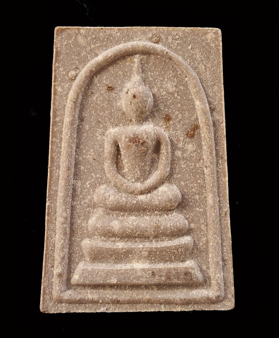 พระสมเด็จรุ่นแรกหลวงปู่หมุน พิธีเจริญลาภ ปี42 สวยมาก ตรายางชัดๆ เกษายาวแบบนี้ หาเจอยาก