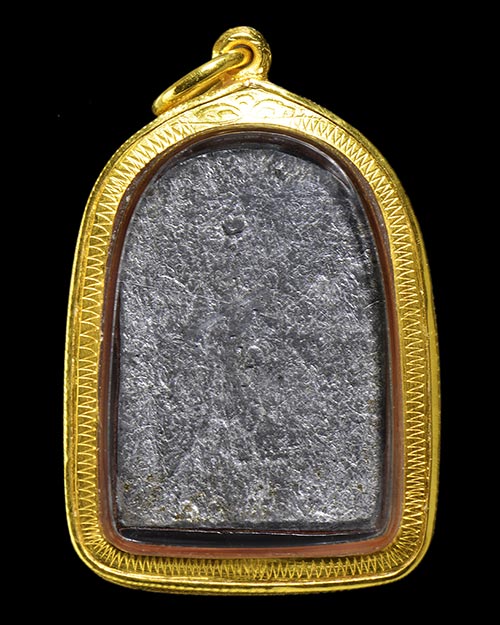 เหรียญหล่อ พระสังวราชุ่ม วัดพลับ กรุงเทพฯ เนื้อตะกั่ว+เลี่ยมทอง+บัตรรับรองครับ