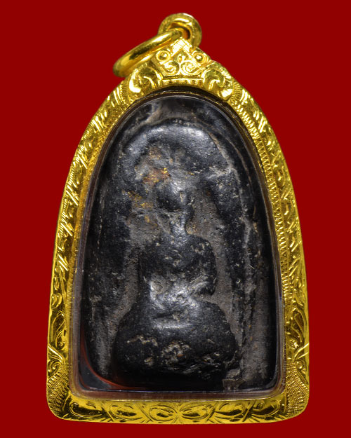 พระกริ่งคลองตะเคียน จ.อยุธยา+เลี่ยมทอง+บัตรรับรองครับ