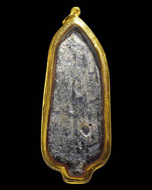 พระร่วงยืน พิมพ์พนมมือ กรุวังเพิ่ม จ.ขอนแก่น เนื้อตะกั่วสนิมแดง สภาพสวยมาก+เลี่ยมทองลงยาหนาหนาสั่งทำ