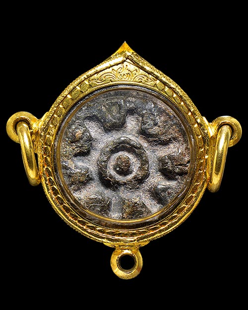 พระงบน้ำอ้อย เนื้อตะกั่วสนิมแดง จ.กำแพงเพชร สภาพสวยมาก+เลี่ยมทองหนาหนา12กรัมครับ