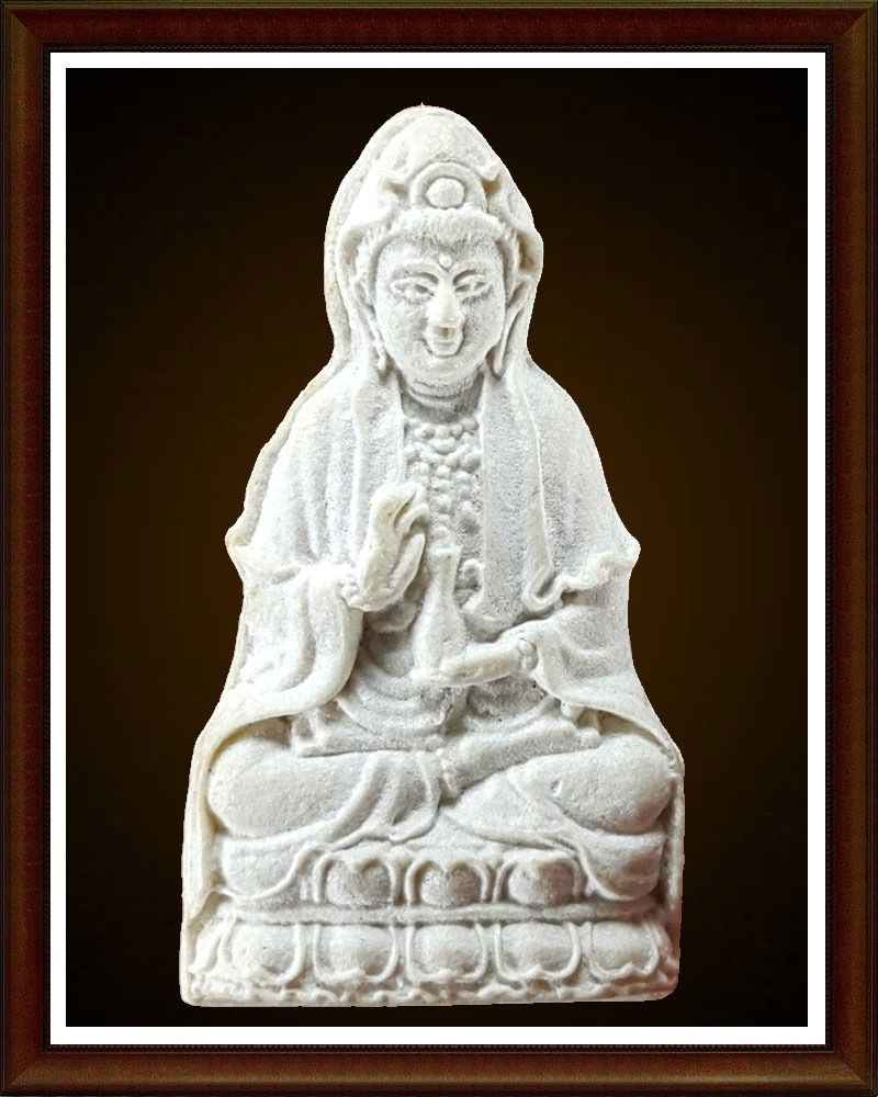 พระโพธิสัตว์กวนอิมเนื้อผง รุ่นแรก วัดบวรนิเวศวิหาร 2