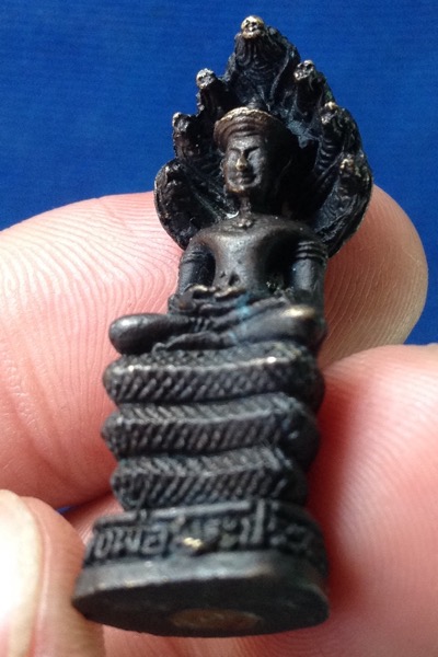 (เคาะเดียวแดง) รูปหล่อพระประทานนาคปรก วัดท้องคุ้ง อ่างทอง