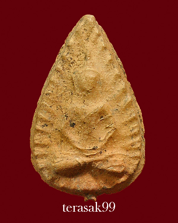 พระกลีบบัว กรุวัดลิงขบ(วัดบวรมงคล) เนื้อดิน (2)