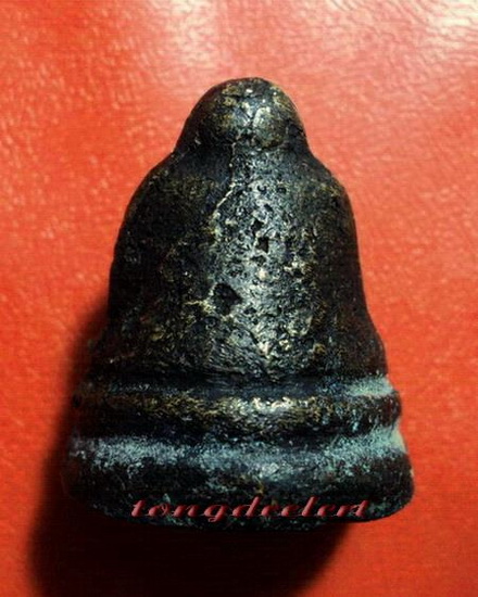 พระสังกัจจายน์หล่อโบราณ วัดสังข์กระจาย ปี 2495 เนื้อทองผสม ก้นกลวง หล่อดินไทย