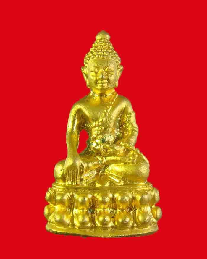 พระกริ่งนิ้วเพชร หลวงพ่อชม วัดปากน้ำละแม จ.ชุมพร รุ่นแรก เนื้อกะไหล่ทอง หมายเลข 261
