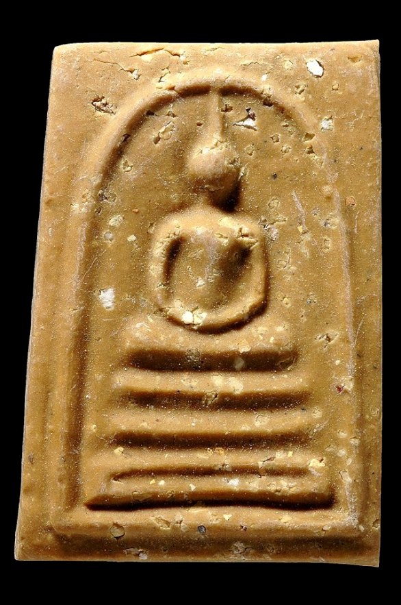 พระสมเด็จบางขุนพรหม รุ่นอมตมหามงคล ปี2554 พิมพ์เส้นด้าย A ( โรยผงเก่า ) " เนื้อพิเศษๆๆสีน้ำตาล "