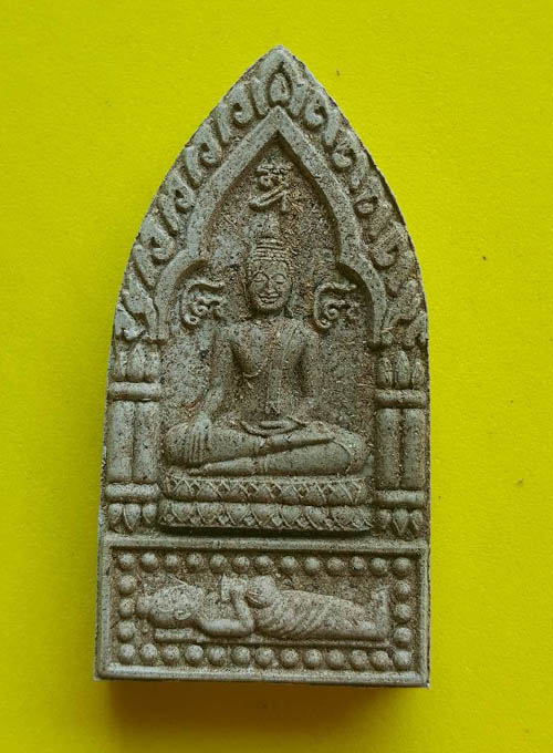 ขุนแผนมหาเสน่ห์กุมารทอง รุ่น "สยบมาร"พิมพ์ใหญ่ฝังตะกรุดเงินแท้ 2 ดอก เจิมน้ำมันกั๊วเผาะ (เลข124)