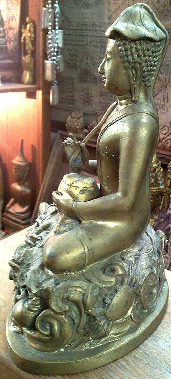 *พระอุปคุต ขนาดบูชา หน้าตัก ๕ นิ้ว หลวงปู่นนท์ วัดเหนือวน ราชบุรี*
