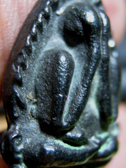 พระปิดตาท่านเจ้าคุณนรฯ ปี2513 เนื้อเมฆพัตร วัดเทพศิรินทร์ กรุงเทพฯ สภาพพอสวย มาพร้อมบัตรรับรองความแท