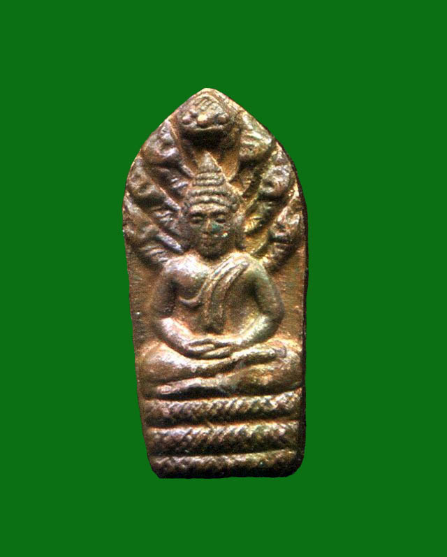 ถูกสุด สะดุดใจ...พระนาคปรกใบมะขามหลวงปู่ดุลย์ วัดบูรพาราม จ.สุรินทร์ รุ่นแรก ปี 2520 เนื้อทองแดง สวย