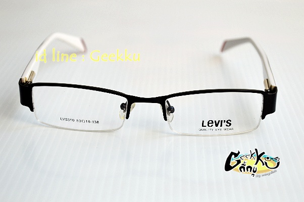 กรอบ แว่นตา Levi's 5310  (LV12) ทรงครึ่งกรอบสีดำ 