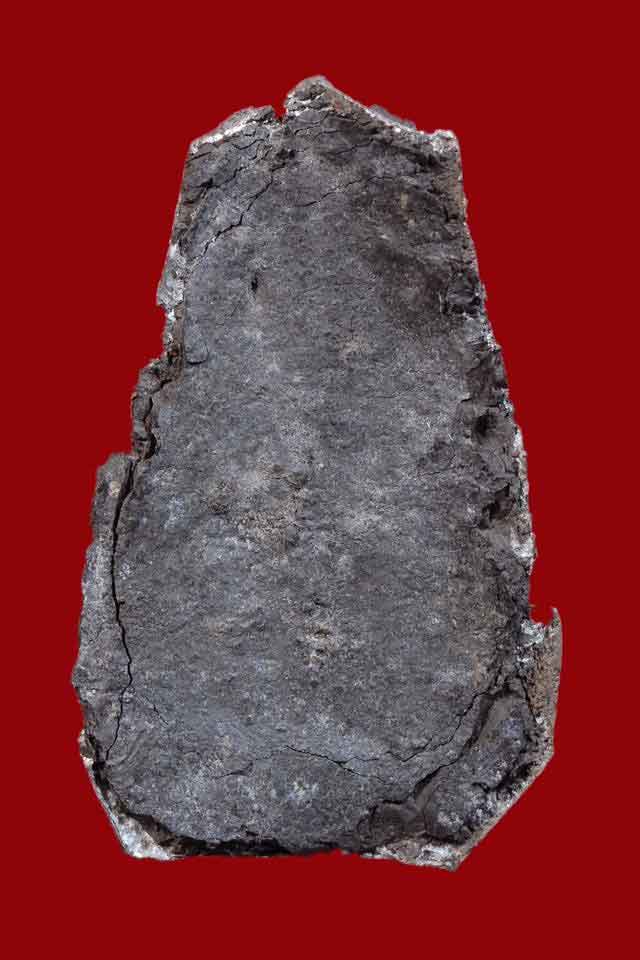 พระร่วงนั่ง ชินเงิน กรุวัดราชบูรณะ แผงตัดเดี่ยว