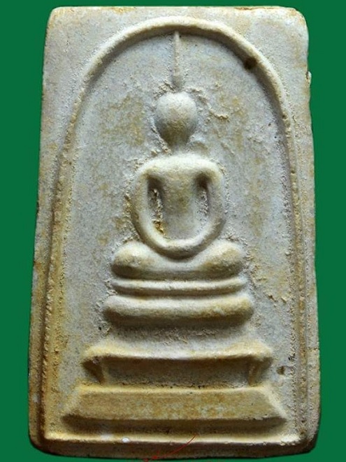 พระสมเด็จไตรมาส เนื้อผงเกษร108 พิมพ์ทรงเจดีย์เล็ก หลวงพ่อแพ วัดพิกุลทอง ปี2509