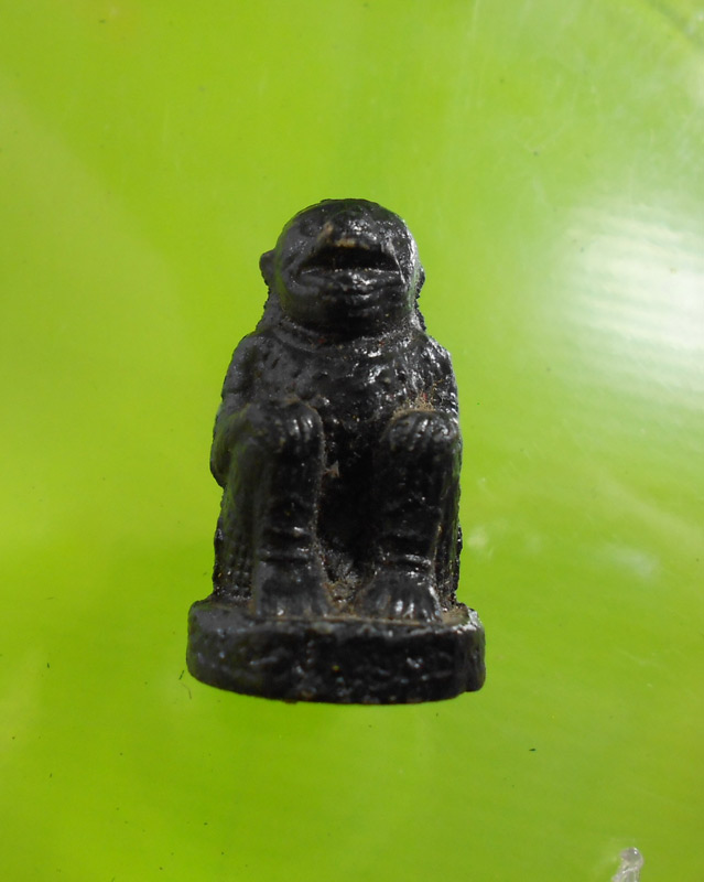 หนุมานหลวงปู่หมุน ลงรักดำ ออกวัดซับลำใย สวยเดิม