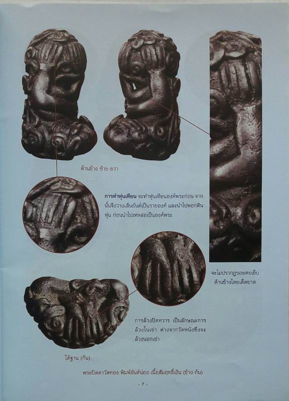 หนังสือเคล็ดลับการศึกษาพระปิดตาเนื้อโลหะ