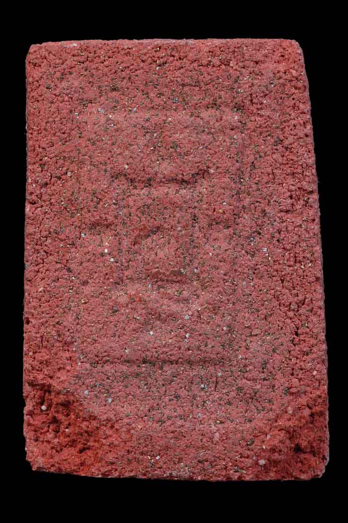 พระสมเด็จผงญาณวิลาศ หลวงพ่อแดง วัดเขาบันไดอิฐ รุ่นแรก ปี13 พิมพ์ตื้น เนื้อแดงนิยม แก่ผงตะไบเงินตะไบท