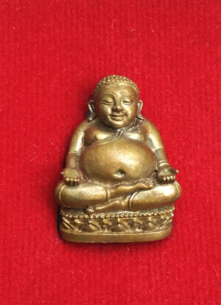 พระสังกัจจายน์รับทรัพย์ ไตรมาส 54 หลวงพ่อสาคร เนื้อสำริดก้นอุดผง หมายเลข 5260 พร้อมกล่อง