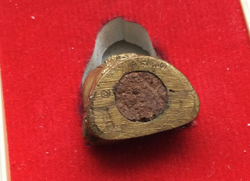 พระสังกัจจายน์รับทรัพย์ ไตรมาส 54 หลวงพ่อสาคร เนื้อสำริดก้นอุดผง หมายเลข 1781 พร้อมกล่อง