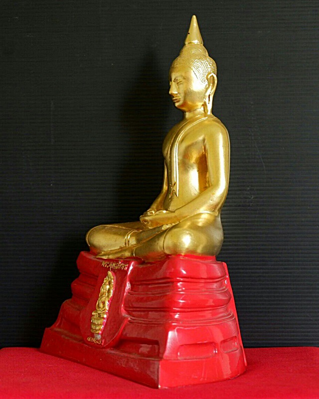 พระบูชาหลวงพ่อโสธร-หลวงพ่อเกษร วัดโสธรวรารามฯ อ.เมือง จ.ฉะเชิงเทรา รุ่นสร้างเขื่อน ปี 52 หน้าตัก 5 "