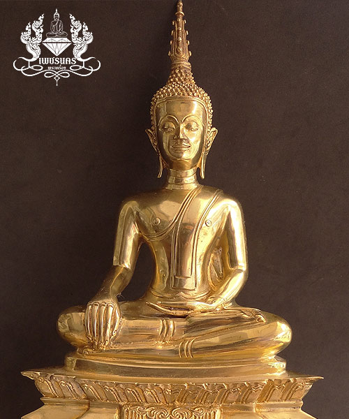 +++ พระบูชาหลวงพ่อพระใส วัดโพธิ์ชัย จ.หนองคาย รุ่นสามบารมี สร้างปี2554 หน้าตัก 5 นิ้ว +++