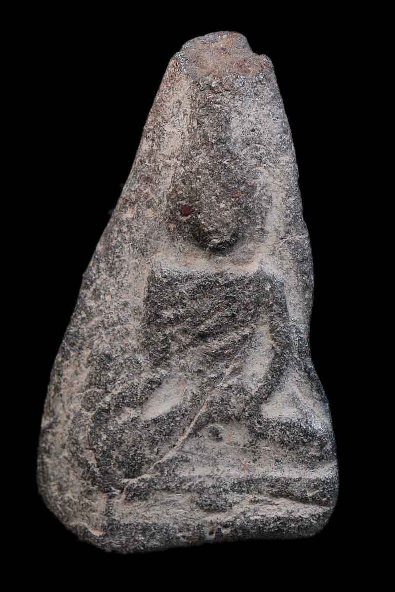 พระนางแขนอ่อน เนื้อดิน กรุเก่า จ.กำแพงเพชร เนื้อดำ